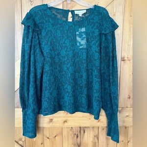 NWT Women's Brea Canyon Lace Floral Top | Size XXL